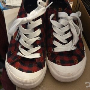 Plaid Women's Rocket Dog Sneakers with White Laces